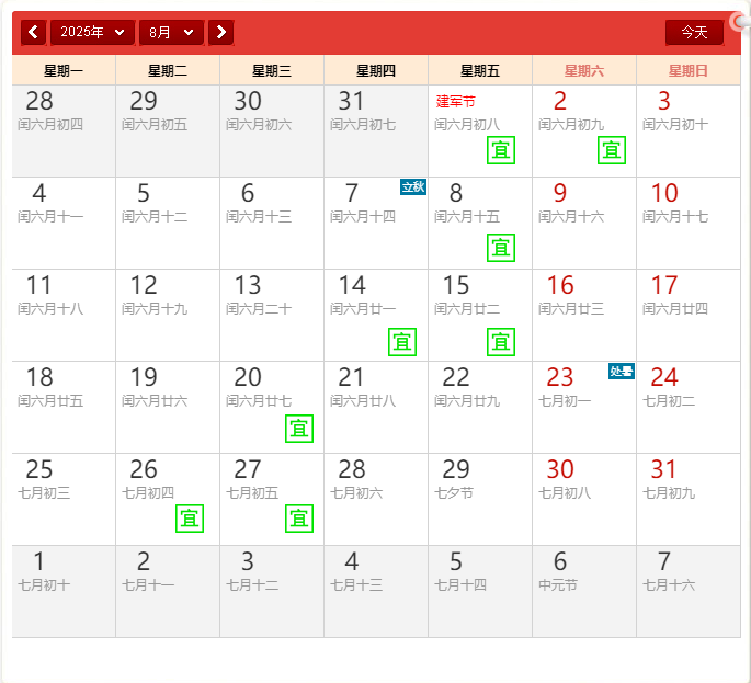 2025年8月搬家黃道吉日查詢(圖1) 2025年8月搬家吉日.png